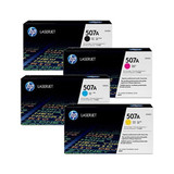 HP CE400A CE401A CE402A CE403A 507A Set of 4 Colour Toner Cartridges