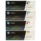 HP 305X / CE410X CE411A CE413A CE412A Set of 4 Colour Toner Cartridges