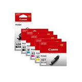 5 Pack Canon PGI-650, CLI-651 Ink Combo [1BK,1PBK,1C,1M,1Y]