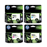 HP No. 955XL Set of 4 High Yield Ink Cartridges