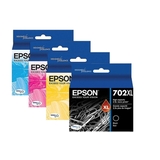 Epson 702XL Set of 4 High Yield Ink Cartridges