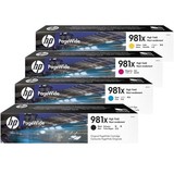 HP No. 981XL Set of 4 High Yield Ink Cartridges