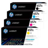 HP No. 657X Set of 4 Colour Laser Toners