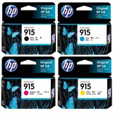 HP 915 BK, C, M, Y Set of 4 Inkjet Cartridges