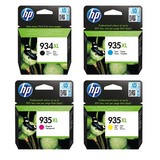 HP 934BK, 935C, M, Y Set of 4 High Yield Inkjet Cartridges