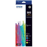 Epson 302 BK, PBK, C, M, Y Set of 5 Inkjet Cartridges