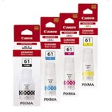 Canon GI-61BK, C, M, Y Set of 4 Ink Bottles