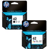 HP No 62 Black / Colour Inkjet Cartridges - Twin Pack