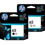 HP No 65 Black / Colour Inkjet Cartridges - Twin Pack