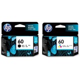 HP No 60 Black / Colour Inkjet Cartridges - Twin Pack