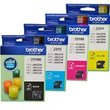 Brother LC-231BK, C, M, Y Set of 4 Ink Cartridges