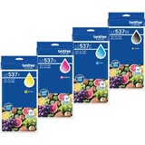 Brother LC-537 Set of 4 Inkjet Cartridges