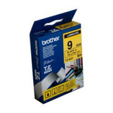 Brother TZe-621 / 9mm Black Text On Yellow Laminated Labelling Tape - 8 Metres