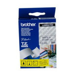 Brother TZe-135 / 12mm White Text On Clear Laminated Labelling Tape - 8 Metres