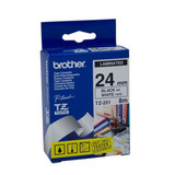 Brother TZe-251 / 24mm Black Text On White Laminated Labelling Tape - 8 Metres