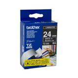 Brother TZe-355 / 24mm White Text On Black Laminated Labelling Tape - 8 Metres