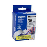 Brother TZe-261 / 36mm Black Text On White Laminated Labelling Tape - 8 Metres