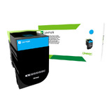 Lexmark 808HC High Yield Cyan Toner Cartridge
