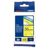 Brother TZe-661 / 36mm Black Text On Yellow Laminated Labelling Tape - 8 Metres