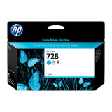 HP No 728 130ml Cyan DesignJet Ink Cartridge