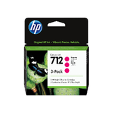 HP No 712 / 3ED78A 29ml Magenta Ink Cartridge - 3 Pack