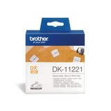 Brother DK-11221 Permanent Adhesive White Label 23mm x 23mm Square - 1000 per Roll