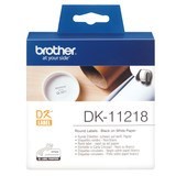 Brother DK-11218 White Round label - 24mm Diameter 1000 per Roll