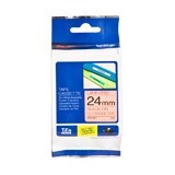 Brother TZe-B51 / 24mm Black on Fluro Orange Laminated Labelling Tape - 5 Metres
