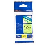 Brother TZe-C31 / 12mm Black on Fluro Yellow Laminated Labelling Tape - 5 Metres