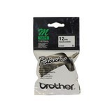 Brother M-K231 / 12mm Black on White M Labelling Tape - 8 Metres
