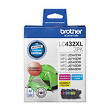 Brother LC-432XL High Yield CMY Colour Value Pack