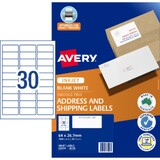 Avery Inkjet Label J8158 30UP Pk50