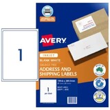 Avery Inkjet Label J8167 1UP Pk25