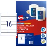 Avery Labels L7162 LIP 16Up Pk25