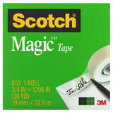 Scotch Magic Tape 810 19mm x 33M Pack 12