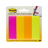 Post-It Page Marker 671-4AF Orange/Yellow/Green Pack 200 Box 6