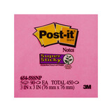 Post-It Super Sticky Note 654-5SSNP Neon Pink 75X75 Pack 5