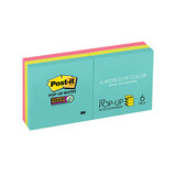 Post-It Note Pop-Up R330-6SSMIA Miami 73 x 73mm Pack 6