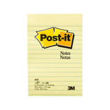 Post-It Note 660 Yellow Lined 98 x 149 Pack 12