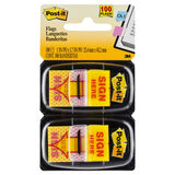 Post-It Flags 680-SH2 Sign Here Pack 2 Box 6