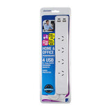 Jackson 4 Way USB Powerboard 1m