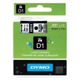Dymo D1 Label Cassette 9mm x7m (SD40910) - Black on Transparant