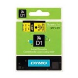Dymo D1 Label Cassette 9mm x7m (SD40918) - Black on Yellow