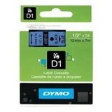 Dymo D1 Label Cassette 12mmx7m (SD45016) - Black on Blue
