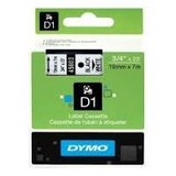 Dymo D1 Label Cassette 19mmx7m (SD45803) - Black on White