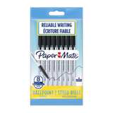 Paper Mate 045 1.0mm BP Pen Black - 8 Per Pack (2084376)