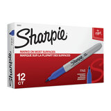 Sharpie Fine Point Permanent Marker Blue Box 12 (30003)