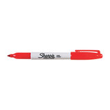 Sharpie Permanent Marker Fine Point Red Box 12 (30052)
