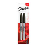 Sharpie Permanent Marker Fine Point Black Pack 2 Box 6 (30162PP)