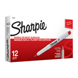 Sharpie Ultra Fine Point Permanent Marker Red Box 12 (37002)